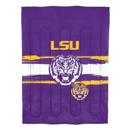 Sweet Home Collection NCAA LSU Tigers Comforter & Pillow Sham Set image {1}