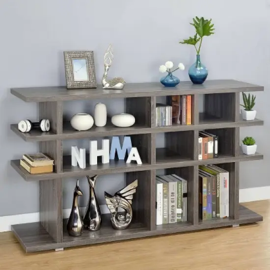 Santos 4 Shelf Console Bookcase - Coaster image {1}