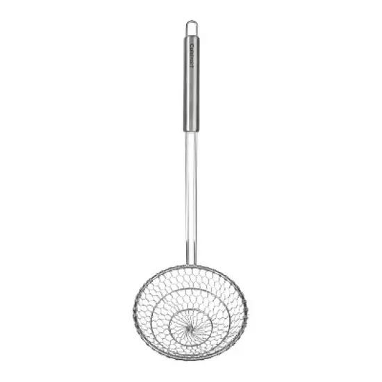 Cuisinart 5" Spider Strainer: Stainless Steel Hand Strainer, Dishwasher-Safe, 12.75" Handle, Silver Finish image {4}