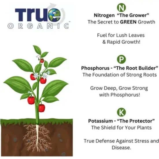 True Organic 4-5-6 Tomato & Vegetable Plant Food for Organic Gardening, 8lb image {3}