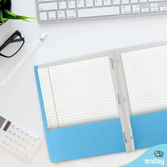 Enday 2 Pockets Paper Folders 24 PK image {4}