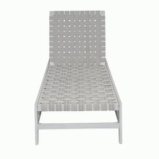 Christopher Knight Home Berywn Outdoor Acacia Wood Adjustable Chaise Lounge with Rope Seat image {3}