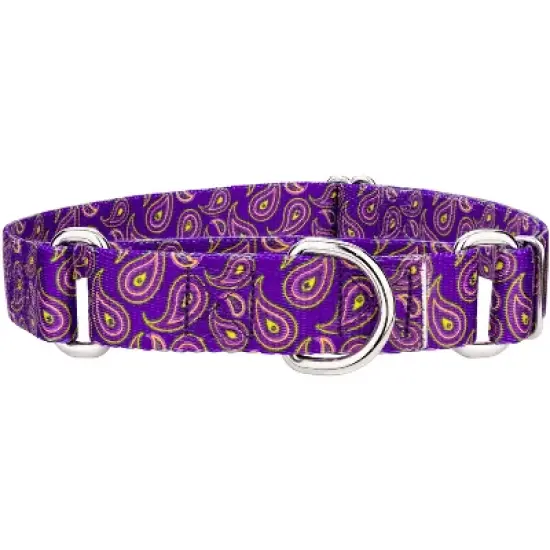 Country Brook Petz Purple Paisley Martingale Dog Collar image {8}
