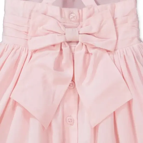 Hope & Henry Girls' Organic Cotton Special Sun Dress with Embroidered Hem, Infant image {1}