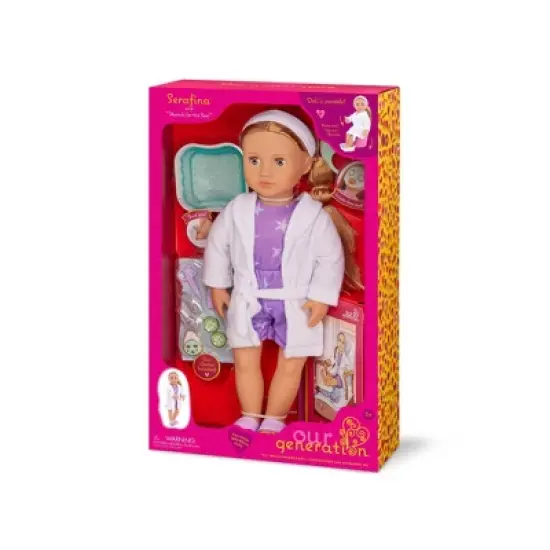 Our Generation Serafina Posable 18" Spa Doll & Storybook Set image {7}