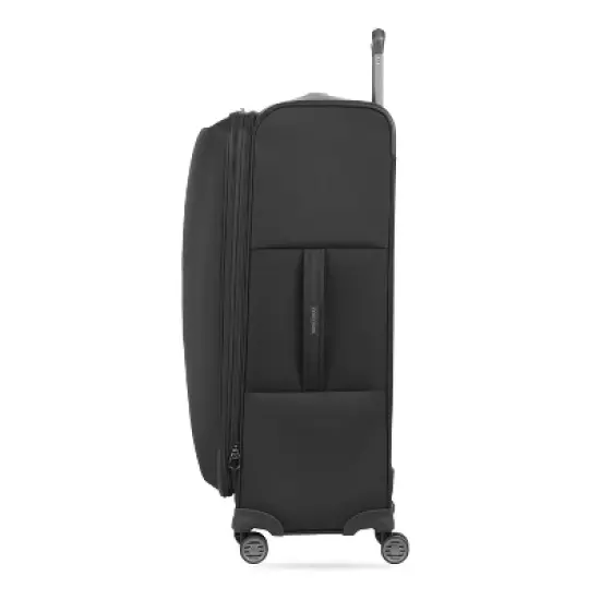 SWISSGEAR Checklite Softside Large Checked Suitcase - Black: 8-Wheel Tear-Resistant Luggage image {7}