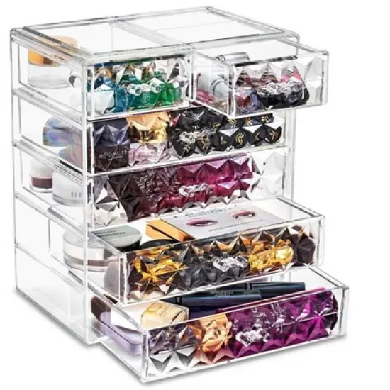 Sorbus Acrylic Makeup Organizer Case for Cosmetics Make Up & Jewelry image {6}
