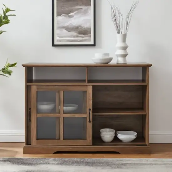 Leopold Window Pane Sliding Door Sideboard - Saracina Home image {2}