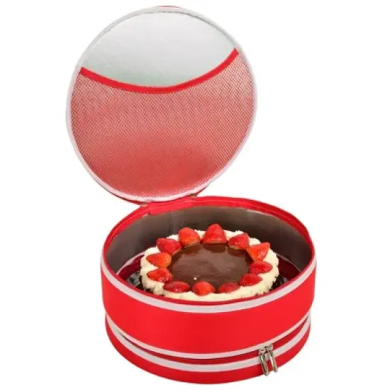 Picnic at Ascot Pie and Cake Carrier 12" Diameter - Rigid No Sag - Sides, Top, Bottom image {4}