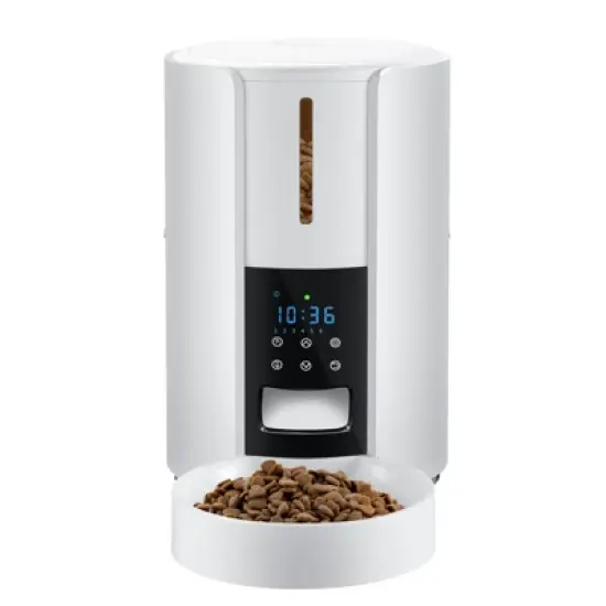 WOPET Automatic Cat Feeder Dry Food Dispenser 5L Timed with Portion Control image {1}
