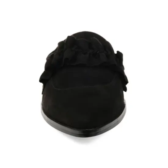 Journee Collection Womens Kessie Slip On Pointed Toe Mules Flats image {5}