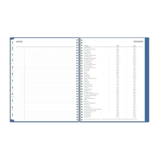 Blue Sky 8.5"x11" 2025-2026 Weekly/Monthly Wirebound 15 Months Planner Solid Azure image {7}