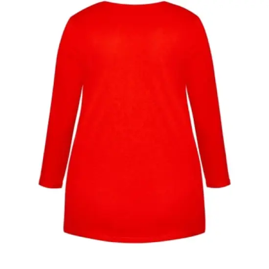 Women's Plus Size Slogan Sleep Top - red | AVENUE image {5}
