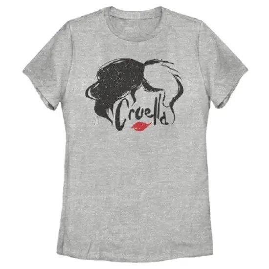 Women's Cruella Red Lips Logo T-Shirt image {3}