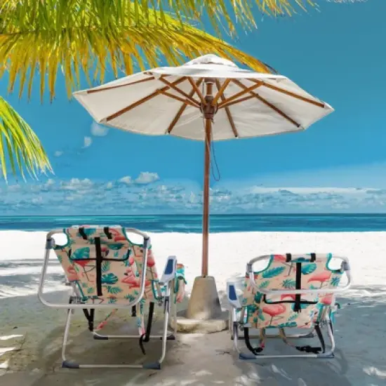 FURNIinspire Outdoor Portable Chair Durable Design for Camping and Backyard Relaxation, Flamingo, 24.8"*25.6"*32.28" image {1}