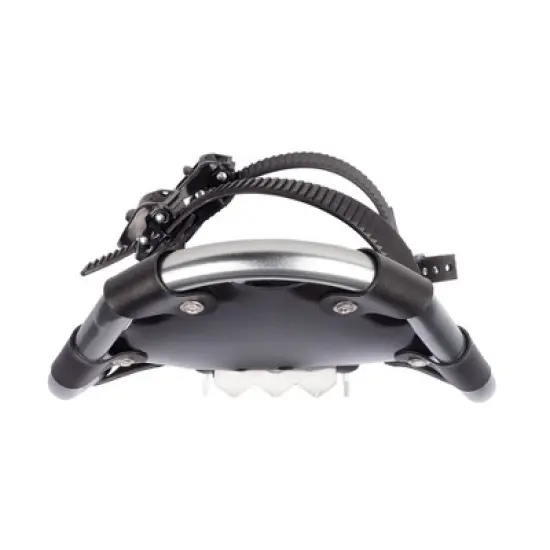 Outbound Lightweight 25 Inch Long Aluminum Framed Snowshoe Kit with Adjustable Poles and Anti Shock Mechanisms, and Carrying Tote Bag, Black image {2}