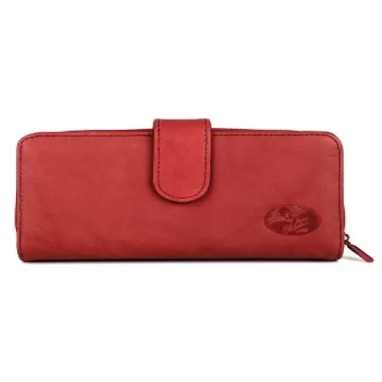 Julia Buxton Heiress RFID Blocking Leather Checkbook Wallet image {8}