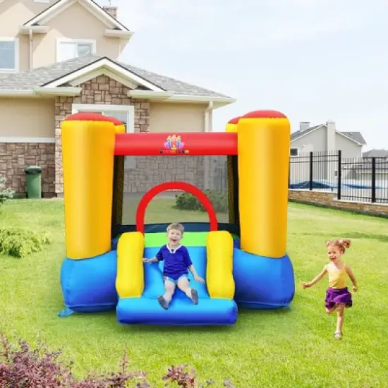 Costway Inflatable Bouncer Kids Slide Bounce House for Indoor Outdoor with 550W Blower image {3}
