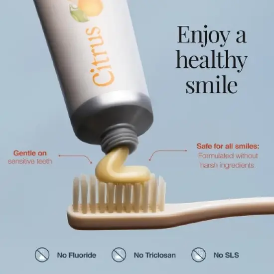 Fluoride-Free Prebiotic Toothpaste &ndash; Citrus Gel &ndash; Revitin &ndash; 3.4 oz image {2}