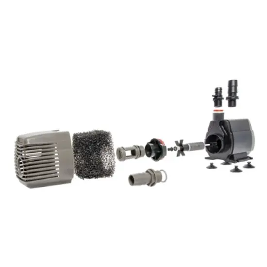 Active Aqua AAPW1000 1000 GPH Submersible Pond Water Pump for Hydroponic System and 0.75-Inch ID Black 25-Foot Vinyl Irrigation Tubing image {4}