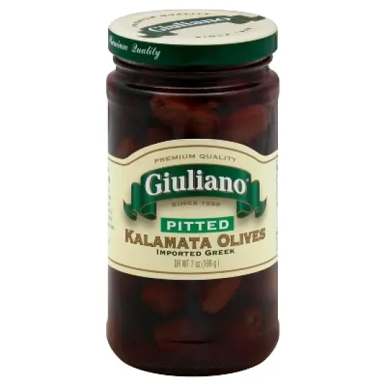 Giuliano Pitted Kalamata Olives - 6 pack, 6.5 oz image {1}