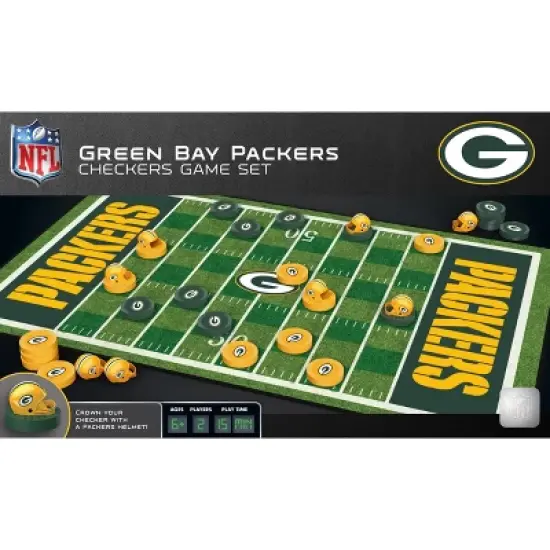 MasterPieces Officially licensed NFL Green Bay Packers Checkers Board Game for Families and Kids ages 6 and Up image {5}
