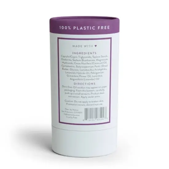 Native Plastic Free Lavender and Rose Deodorant - 2.65oz image {1}