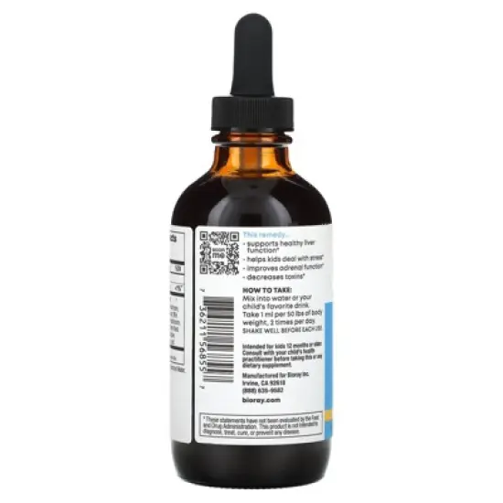 Bioray Kids, NDF Calm, Naturopathic Herbal Drops, Vanilla, 4 fl oz (118 ml) image {2}
