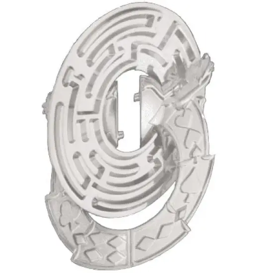 University Games Hanayama Level 4 Cast Metal Brain Teaser Puzzle | Alice Labyrinth image {1}
