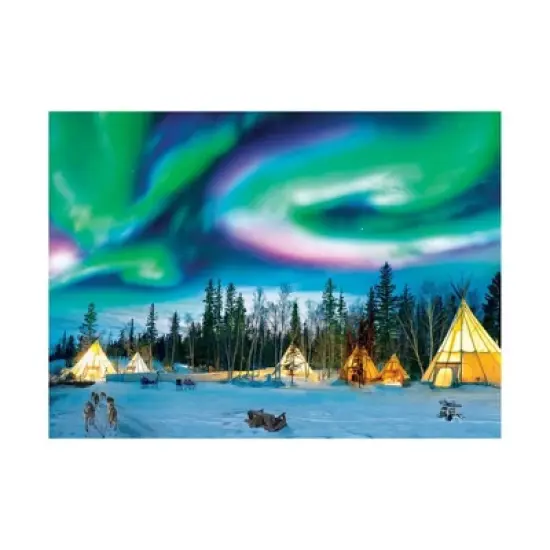 EuroGraphics Northern Lights Yellowknife Jigsaw Puzzle - 1000pc image {1}
