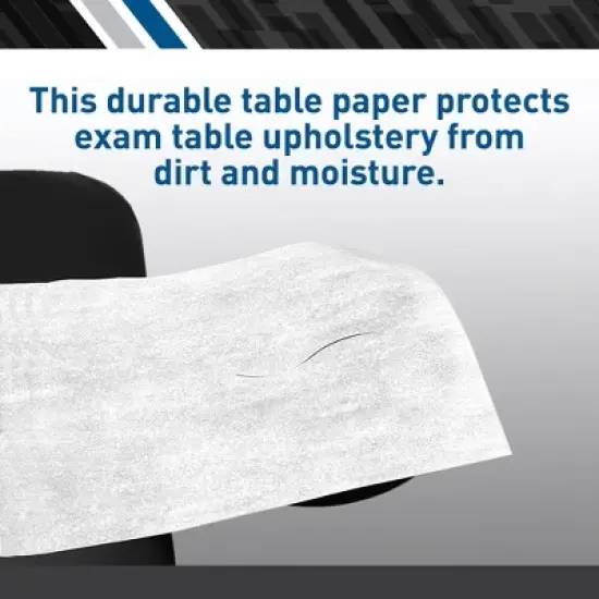 BodyMed Premium Headrest Paper Sheets &ndash; With Slit &ndash; Disposable Medical Face Barrier &ndash; Exam Paper Sheets &ndash; Case of 1,000 image {2}