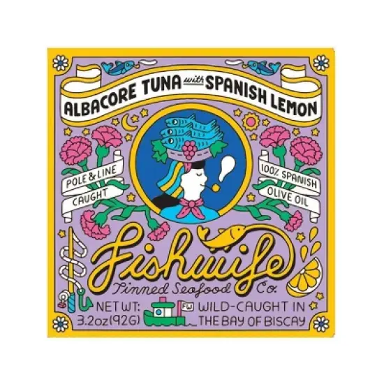 Fishwife Tinned Seafood Co Albacore Tuna with Spanish Lemon - 3.2oz image {5}