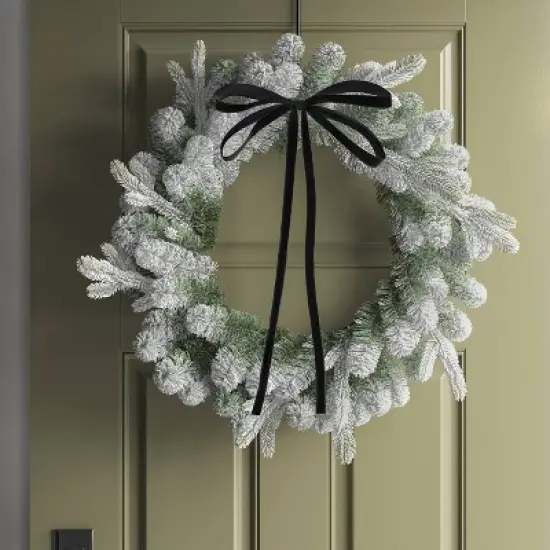 4ct Faux Velvet Fabric Christmas Decorative Bow - Wondershop&trade; image {1}