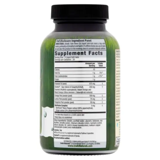 Irwin Naturals Stored Fat Belly Burner Softgels - 60ct image {3}