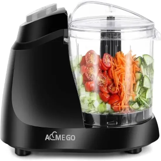 Aemego Mini Food Processor 12oz Meat &Vegetable Electric Food Chopper Black image {9}