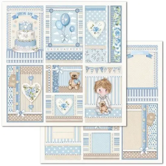 Stamperia Double-Sided Paper Pad 12"X12" 10/Pkg-Little Boy, 10 Designs/1 Each image {7}