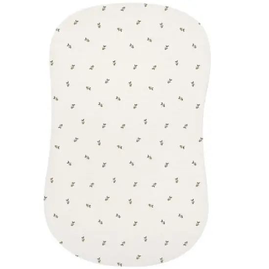 Ely's & Co. Waterproof Bassinet Sheet Set -Berry and Cluster Dot Sage 2 Pack image {3}