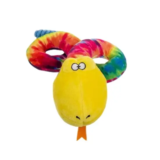 TrustyPup Silent Squeak Snake Dog Toy image {1}