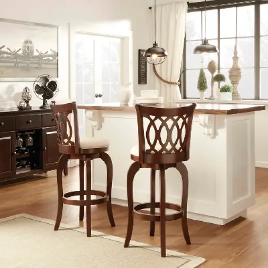 29" Parma Swivel Barstool - Inspire Q image {3}