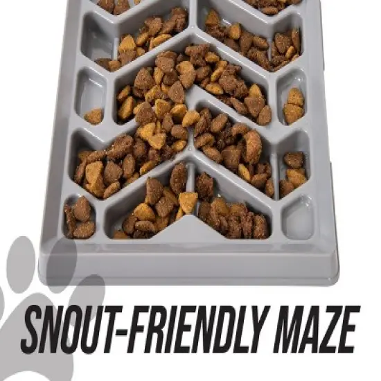 Leashboss Flat Face Feeder, Slow Maze Food Bowl for Short Snout Dogs & Cats, French Bulldogs, Pugs, Boston Terriers image {7}