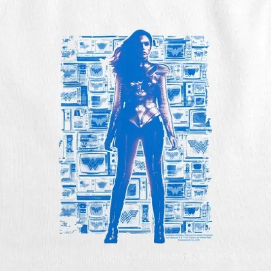 Women's Wonder Woman 84 Televisions Sleeveless Crop Top Tank image {1}