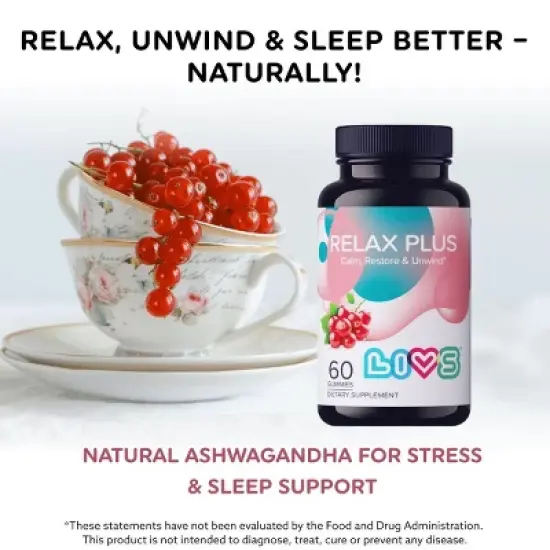 LIVS Gummies Relax Plus (Ashwagandha) image {1}