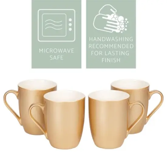 Elanze Designs Romantic Floral Valentines Coffee Cup Mug 10 Ounce Ceramic With Shimmery Metallic Finish Love You More Arrow Heart and Rose Vegas Gold image {2}