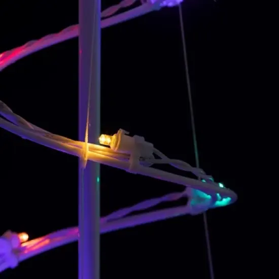 Northlight LED Lighted Spiral Outdoor Christmas Tree - 4' - Multi Lights image {4}