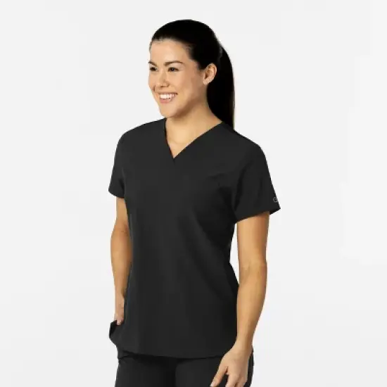 Wink W123 Women's Flex-n-Reach V-Neck Scrub Top image {2}