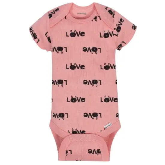Onesies Brand Baby Girls' Short Sleeve Bodysuits, 8-pack image {4}
