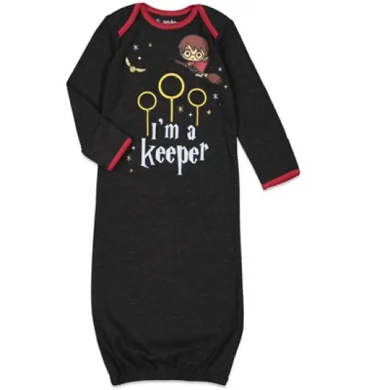 Harry Potter Hedwig Owl Baby 3 Pack Long Sleeve Swaddle Sleeper Gowns Newborn  image {1}