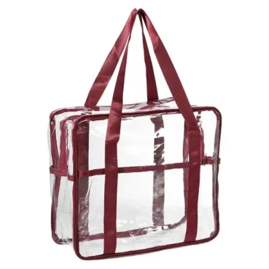 Unique Bargains Large PVC Zipper Makeup Bags and Organizers 1 Pc image {9}