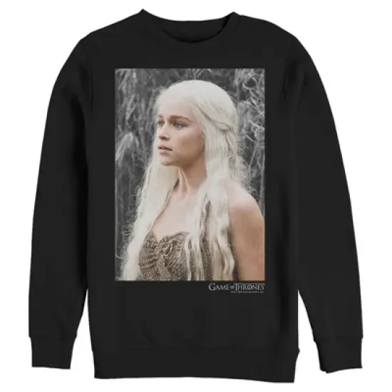 Men's Game of Thrones Daenerys Photo White Logo Sweatshirt image {3}