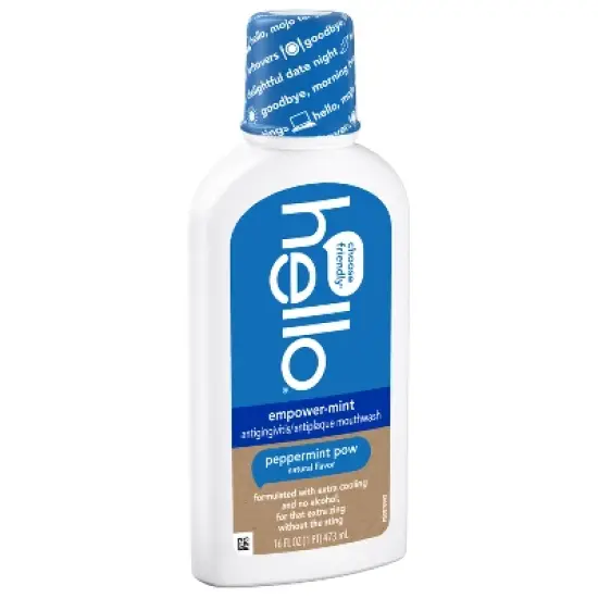 hello Empower-Mint Fluoride Free and Alcohol Free Mouthwash - Peppermint - 16 fl oz image {9}